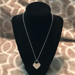 Stainless Steel Necklace and Heart Pendant